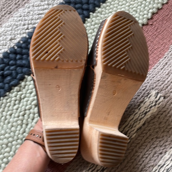 Bosabo France 🇫🇷 Gorgeous Handmade Leather Low Heel Wooden Soles - Size 8/8.5 - Picture 13 of 15